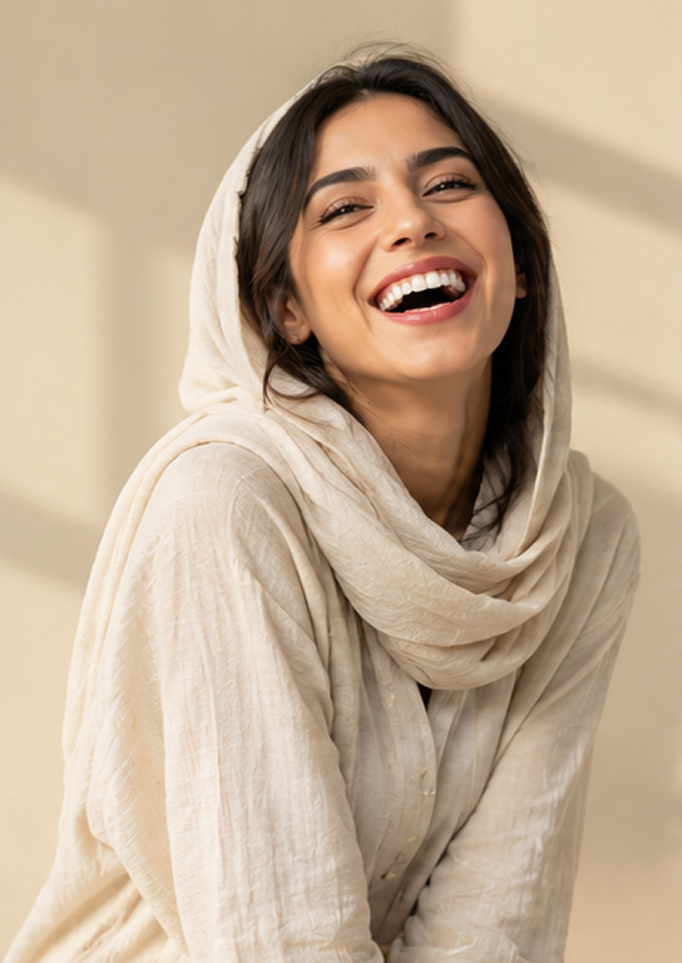 Smiling patient